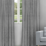 Orlando - Slate Ripple Fold Drapes