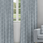 Quinlan - Antique Blue Ripple Fold Drapes
