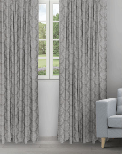 Quinlan - Granite Ripple Fold Drapes