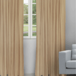 Sand Bubble - Gold Ripple Fold Drapes