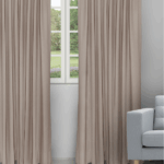 Sand Bubble - Taupe Ripple Fold Drapes