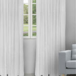 Sand Bubble - Snow White Ripple Fold Drapes