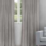 Sand Texture - Slate Ripple Fold Drapes