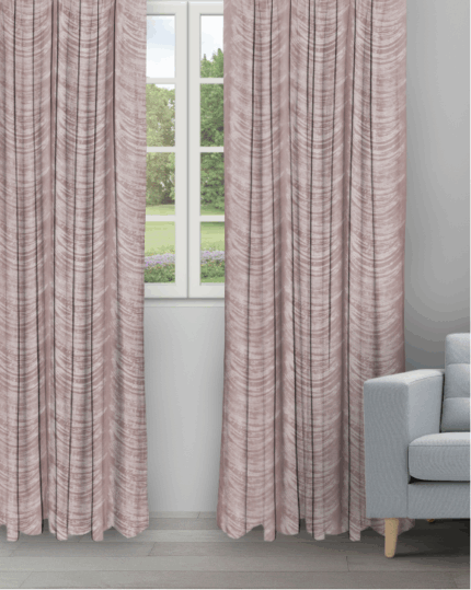 The Shining Wave - Rosewine Ripple Fold Drapes