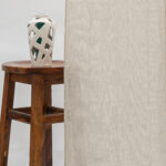 Buffalo Striped Semi Sheer Curtains - Beige