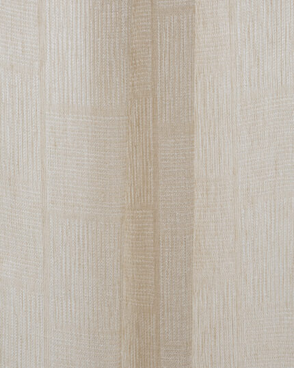 Buffalo Striped Sheer Fabric Swatch - Oatmeal