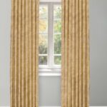 Classic Houndstooth - Mustard Ripple Fold Drapes