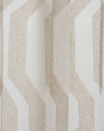 Cosmo Striped Semi Sheer Curtains - Beige - Image 2