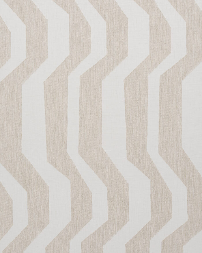 Cosmo Striped Semi Sheer Curtains - Beige - Image 3
