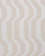 Cosmo Striped Semi Sheer Ripple Fold Curtains - Natural - Image 3