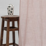Lush Linen Sheer Ripple Fold Curtains - Blush