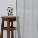 Mercer Striped Sheer Curtains- Gray