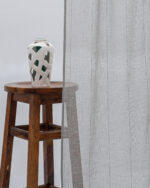 Mercer Striped Sheer Curtains- Gray