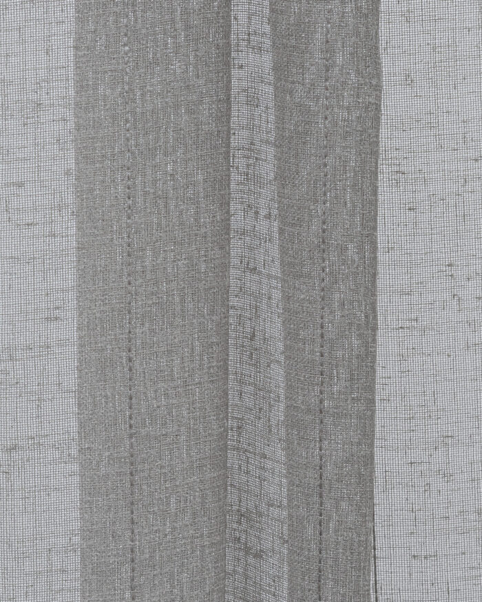 Mercer Striped Sheer Curtains- Gray - Image 2