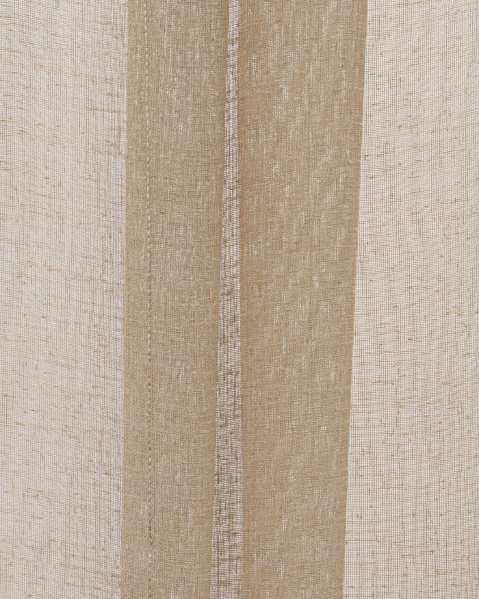 Mercer Striped Sheer Curtains- Sand - Image 2