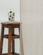 Mercer Striped Sheer Curtains- Taupe