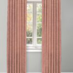 Classic Houndstooth - Tuscan Red Ripple Fold Drapes