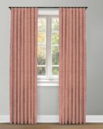 Classic Houndstooth - Tuscan Red Custom Curtains