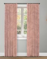 Classic Houndstooth - Rose Custom Curtains