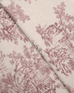 French Toile - Misty Rose Roman Shades - Image 3