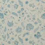 Blooming Spring - Linen Blue Fabric Swatch