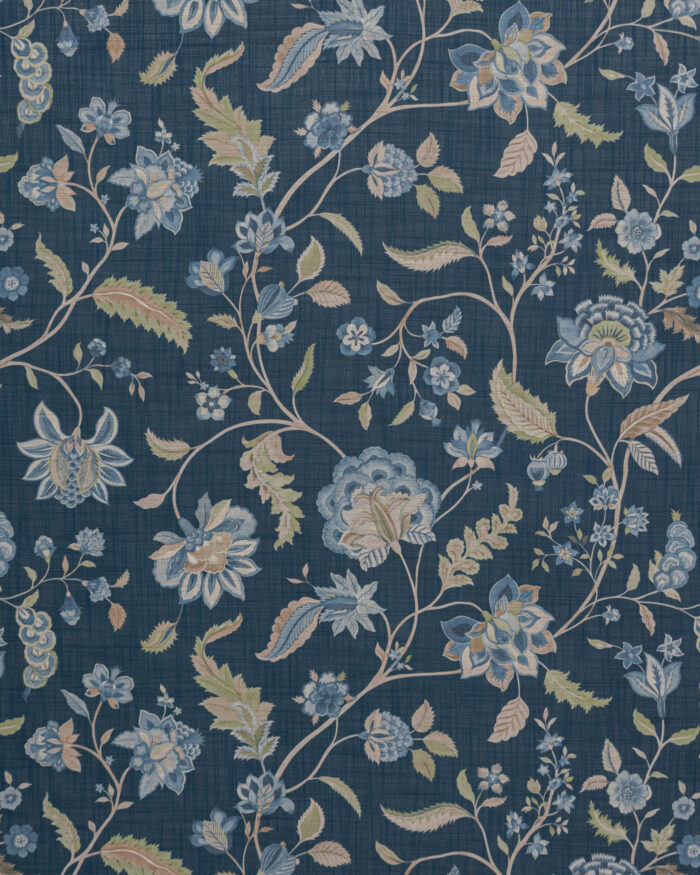 Blooming Spring - Navy Blue Roman Shades - Image 3