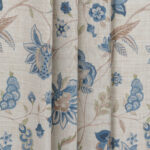 Blooming Spring - My Blue Ripple Fold Drapes