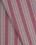 Boardwalk Stripe - Burgundy Roman Shades - Image 2