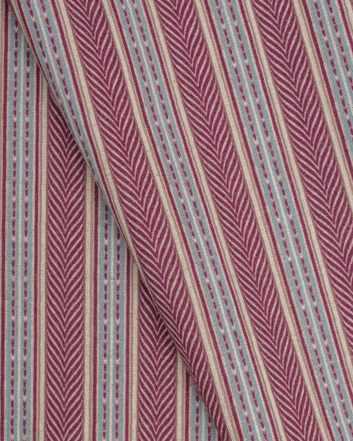 Boardwalk-Stripe-Cross-Burgundy_-1-scaled-1.jpg Boardwalk Stripe - Burgundy  Roman Shades - Image 2