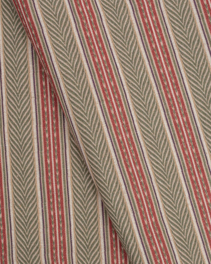 Boardwalk Stripe - Rusty Clay  Roman Shades - Image 2