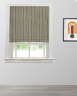 Boardwalk Stripe - Emerald Green Roman Shades