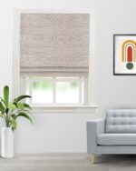 Boho Drapery - Fawn Color Roman Shades