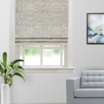 Boho Drapery - Pine Color Roman Shades