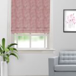 Celeste - Coral Custom Roman Shades