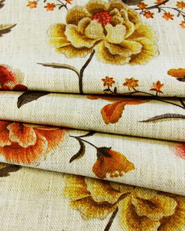 Cello-Carrot-Folded-shot-scaled-1.jpg Cello - Carrot Color Roman Shades - Image 2