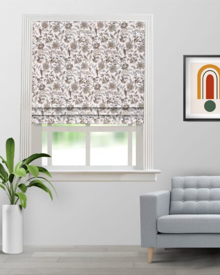 Chelsea Floral - Earth Color Roman Shades