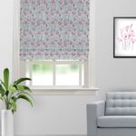 Chelsea Floral - Mauve Color Roman Shades