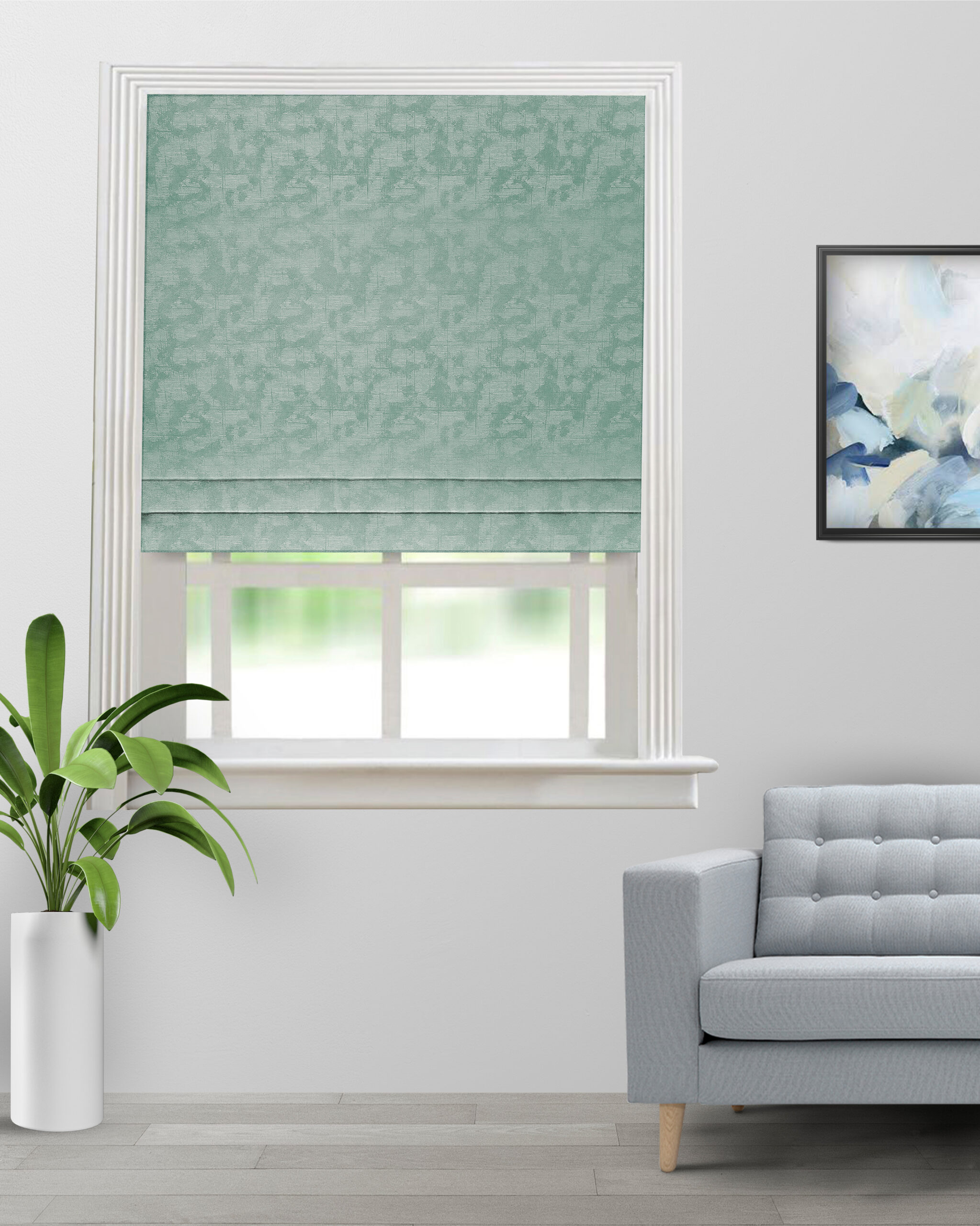 Colorado-Sage-Roman-Shade-image-scaled-1.jpg Colorado - Sage Custom Roman Shades - Image 1