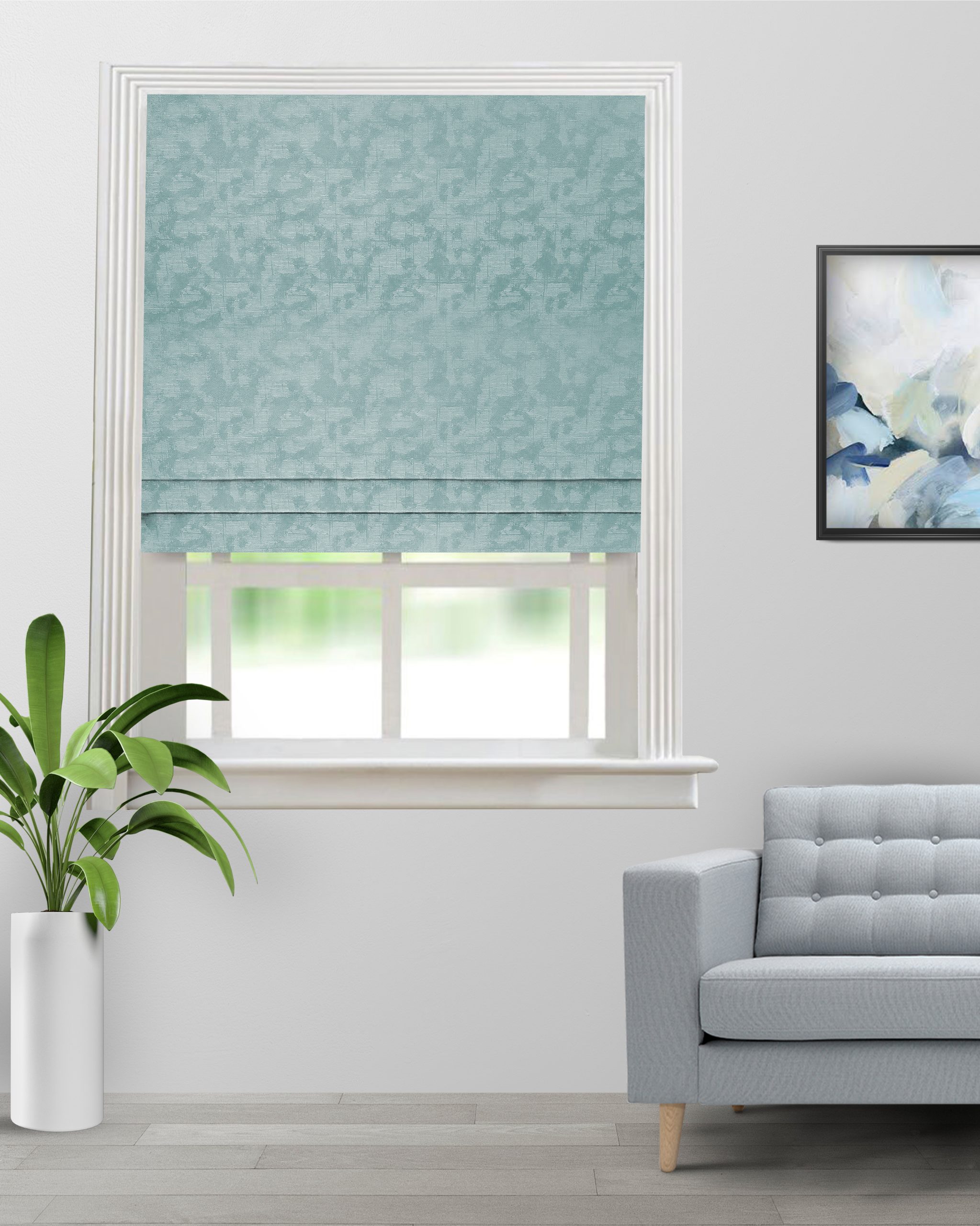 Colorado-Seafoam-Roman-Shade-image-scaled-1.jpg Colorado - Seafoam Color Roman Shades - Image 1