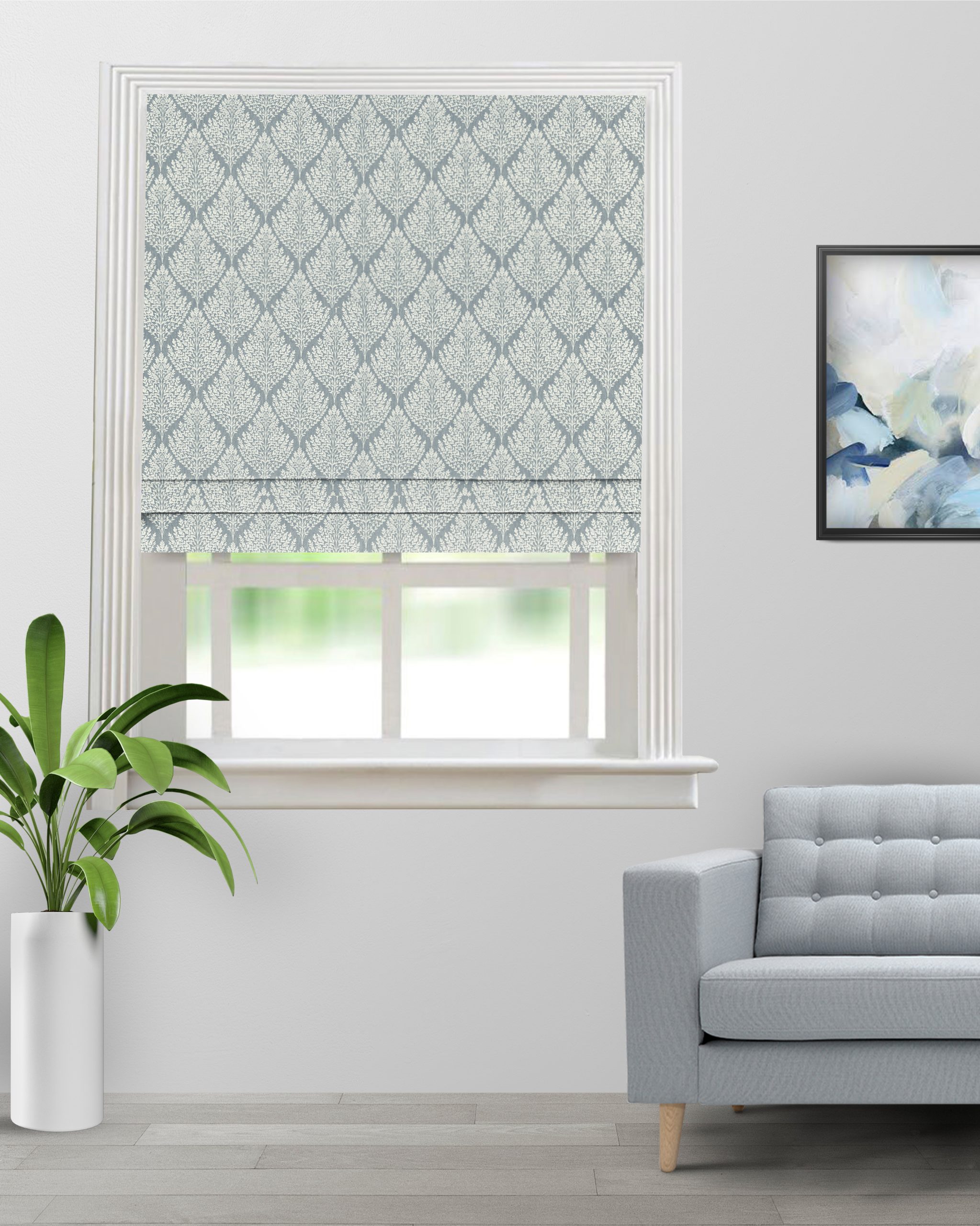 Cotton-Husk-Sky-Roman-Shade-image-scaled-1.jpg Cotton Husk - Sky Roman Shades - Image 1