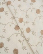 Embroidered Pecan - Walnut Roman Shades - Image 4
