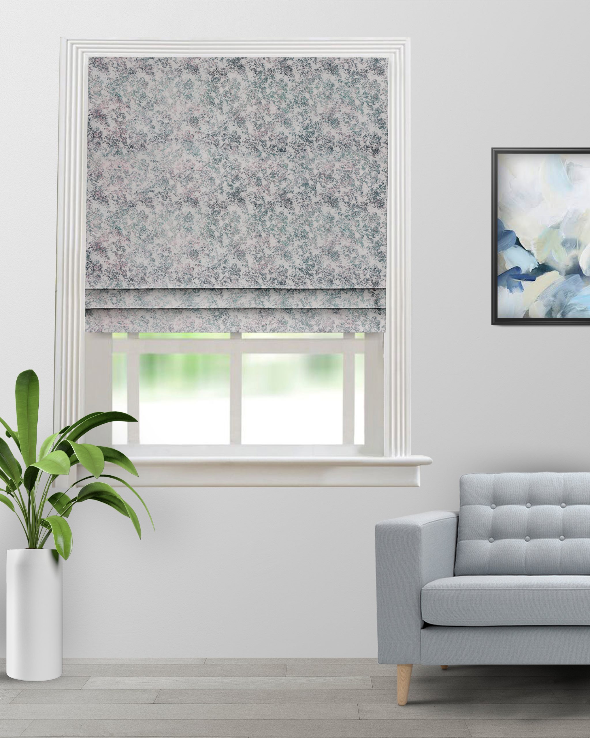 Drizzle-Ocean-Roman-Shade-image-scaled-1.jpg Drizzle - Ocean Color Roman Shades - Image 1