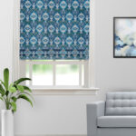 Ester - Pool Blue Roman Shades