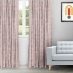 Florist - Coral Ripple Fold Drapes