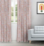 Florist - Coral Ripple Fold Drapes