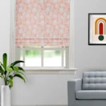 Florist - Coral Roman Shades