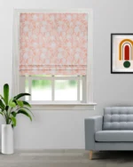 Florist - Coral Roman Shades