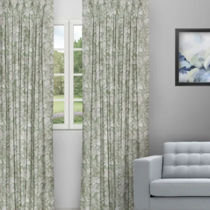 Roman Shades | Florist - Pistachio Curtain (Webp) | Curtain Avenue