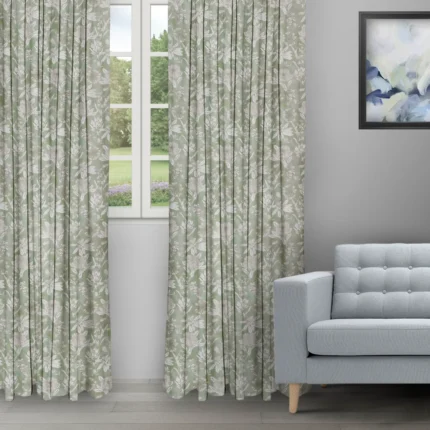 Roman Shades | Florist- Pistachio Ripple Fold (Webp) | Curtain Avenue