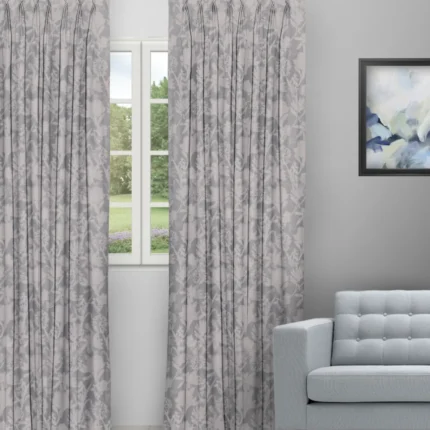 Roman Shades | Florist - Smoke Curtain (Webp) | Curtain Avenue